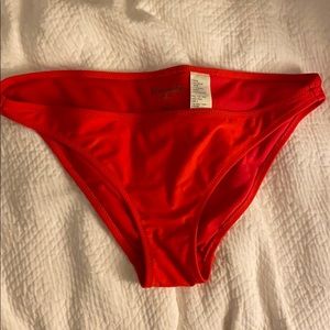 Abercrombie & Fitch red swim bikini bottoms